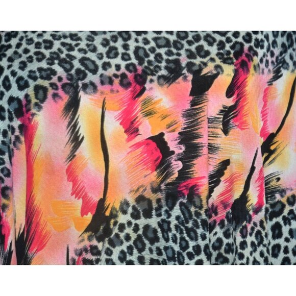 Sole Dione Studio Women's Colorful Animal Leopard Tunic Blouse Top Plus Size 2X - Picture 3 of 10